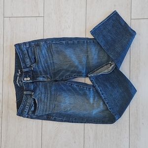 AE Blue Denim Capris Pants
